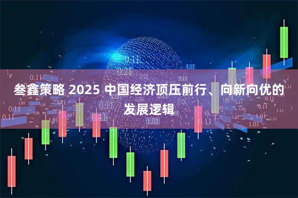 叁鑫策略 2025 中国经济顶压前行、向新向优的发展逻辑