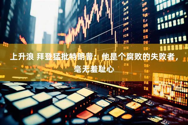 上升浪 拜登猛批特朗普：他是个腐败的失败者，毫无羞耻心